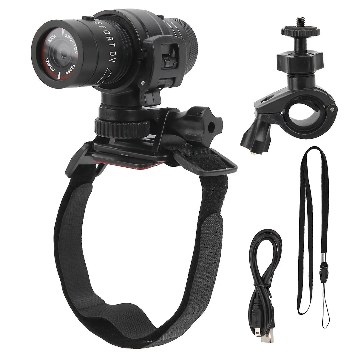 Helmet Mountain Video Cam 1080p Motorcycle Full Mount Cycling Recorder Hd Dv