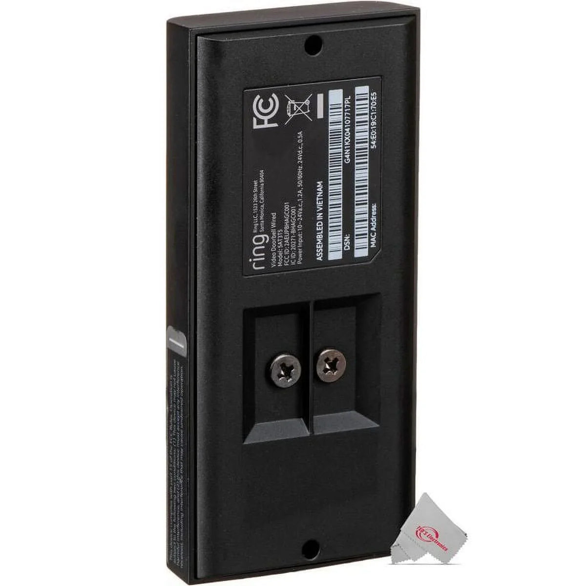HD Black Wired Doorbell Video 2x 1080p