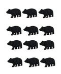 Drawer Cast Black of Knob 12 Set Cabinet Forest Bear Zeckos Iron Pull