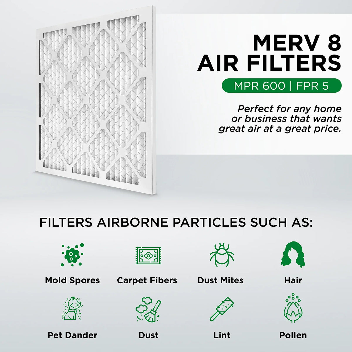 11.38 8 11.38 MERV 6. Inches) 12x12x1 AC Filters. Quantity (Actual x Air 0.75 x Pamlico Pleated Size: Furnace Air