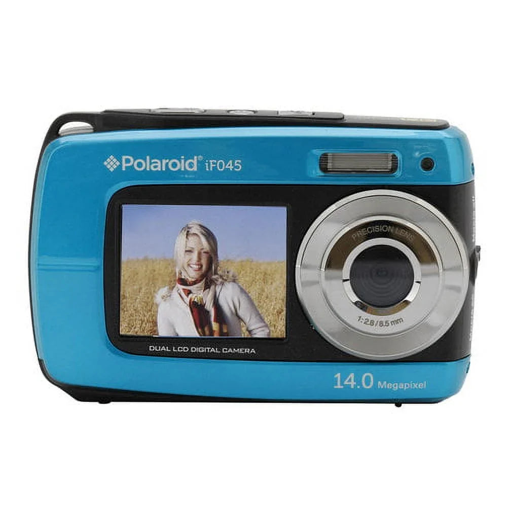 Camera IF045-BLUE Proof Water Dual Screen Polaroid