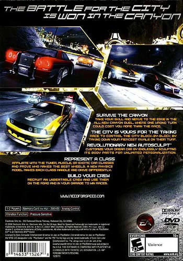 Need (PlayStation2) Speed Carbon for