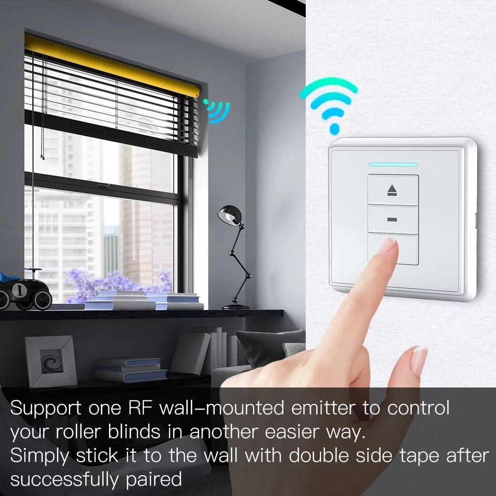 38mm Motor Pinnaco Receiver 25mm Tube Smart Tubular RF433 Remote Roller Automatic Blinds Battery Powered Control Built-in for