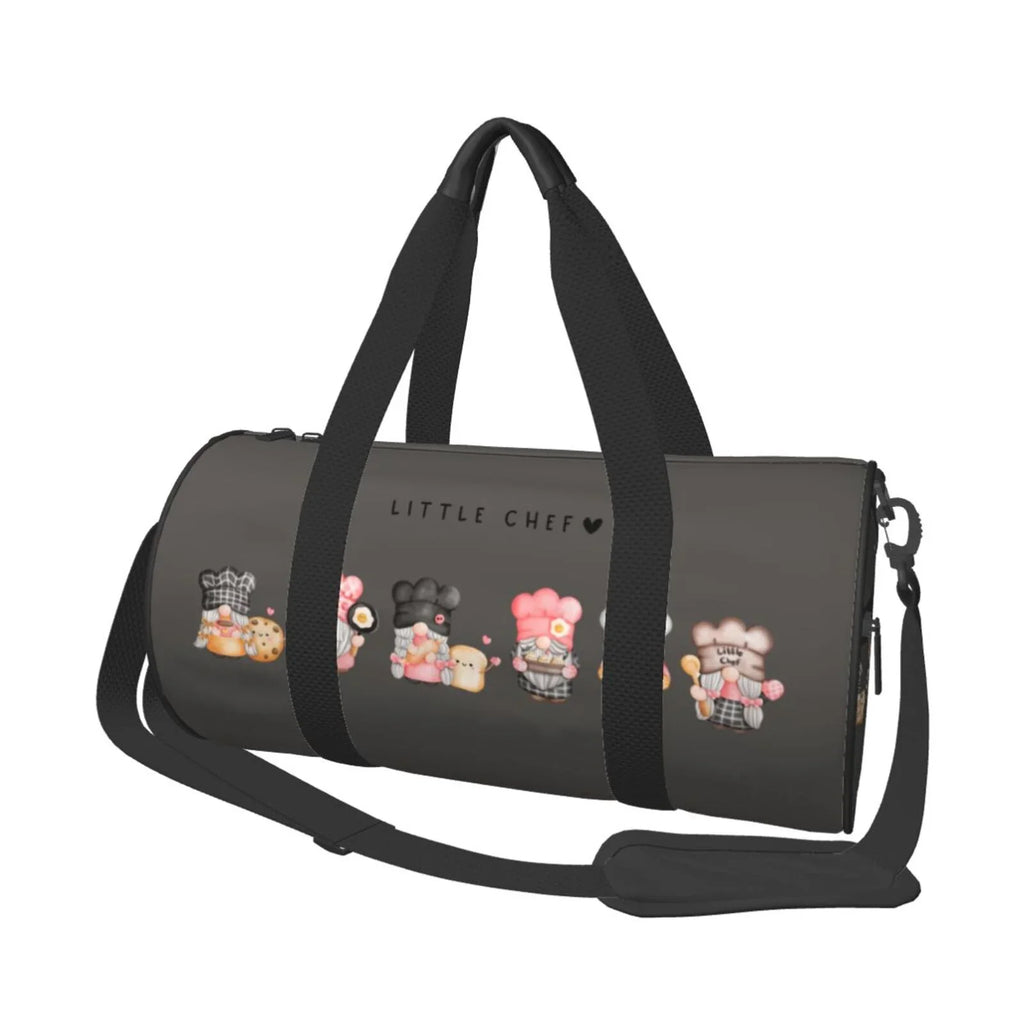 Capacity Bag Cylinder Large Travel Luggage Bag Sports Baker with Coaee and Gnome Bag Gym Waterproof Compartment Pocket