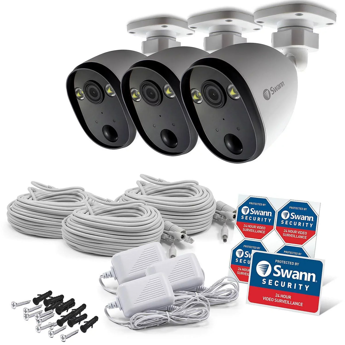 Security - Spotlight still video Digital camera 3 Pack 1080p - Outdoor IP WiFi image Camera