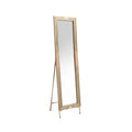 Elegant Freestanding Mirror with Geometric Frame Design