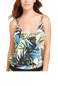 Klein Calvin Blouson top, OLIVE US Swim TROPIC 2X-Large RAINFOREST MULTI Tankini