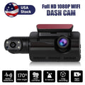 Wide & Night Front 170° Dash Camera Cam Rear, Vision G-Sensor SYTHERS 1080P Dash with and Angle