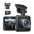 Camera 1080P WDR with Cars Camera Vision, Car Recording, iZEEKER FHD Dash SD with Rear, Dash Night and Card, Monitor, Front Cam Parking Accident for Dual