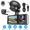 Dash Driving iMounTEK Front Cam Backup Dash Mode 1080P Video Vision, IR DVR Camera 3 Camera and Night G-Sensor, Car Cam, Recorder, Recorder, 3 Rear, Dashboard Inside Triple Way Parking Channel