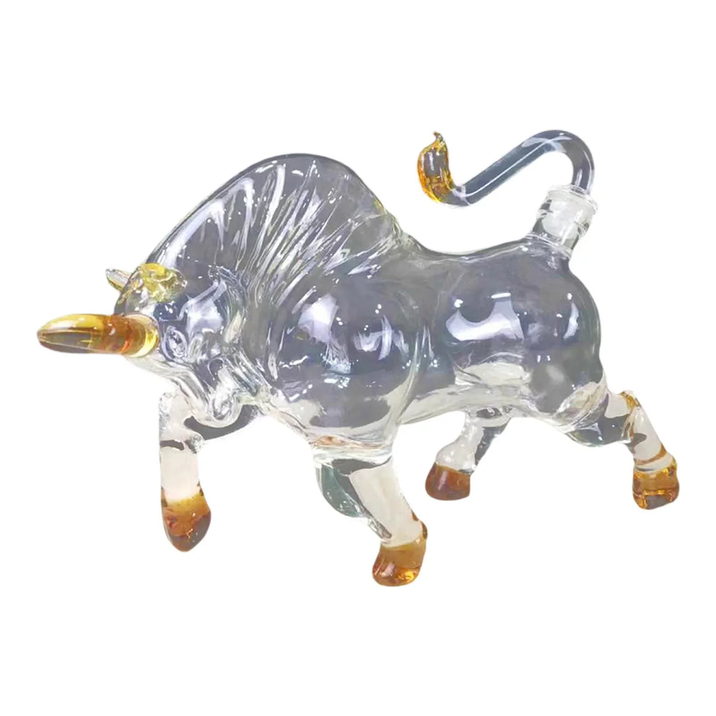 Glass Style for Vodka Bull 1500ml Decanter Novelty Shaped Brandy