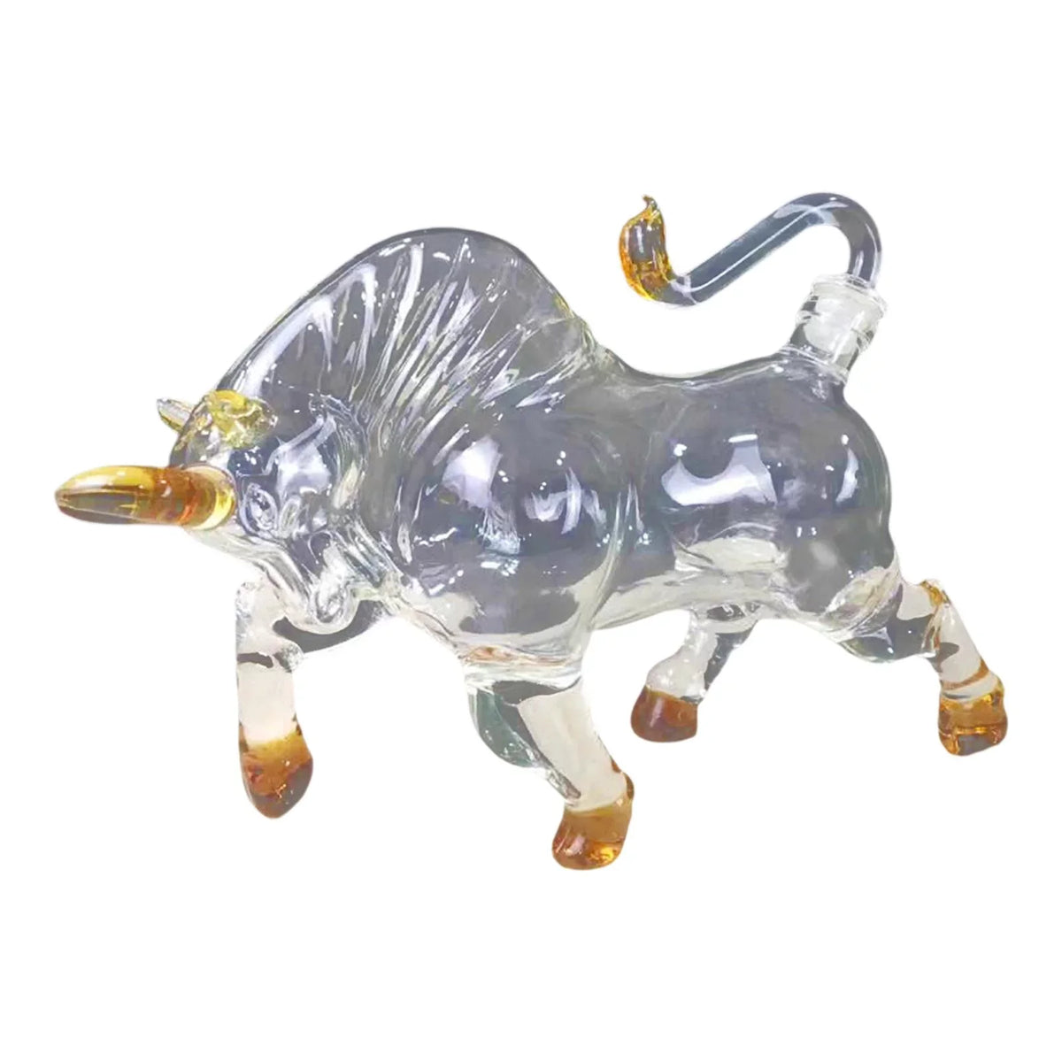Glass Style for Vodka Bull 1500ml Decanter Novelty Shaped Brandy