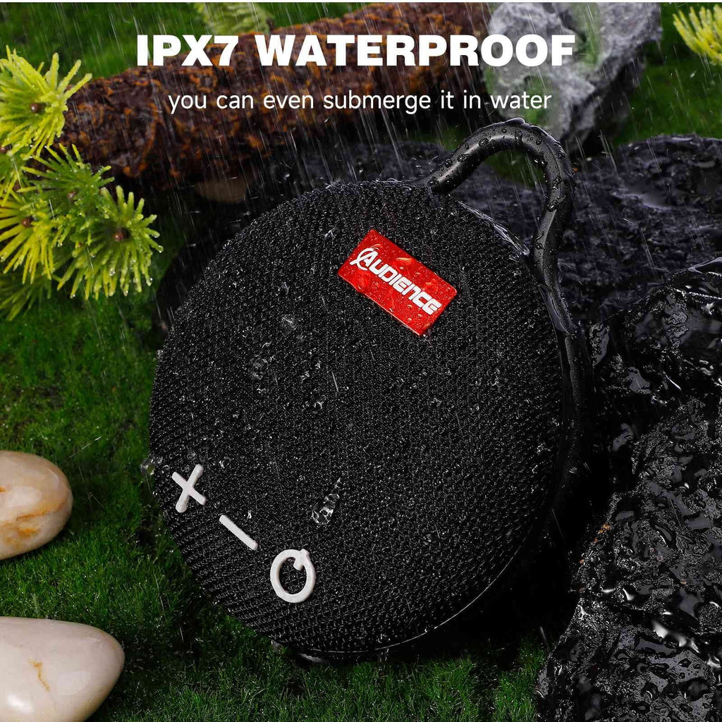 Playtime, Big Waterproof Black for Punchy Beach, Biking Compact K62 Sound, LG Speaker & Speaker Pool, 1 IPX7 Boat, 5.0 with Bluetooth with Wireless UrbanX 20H Pack Bass, Clip, Speaker