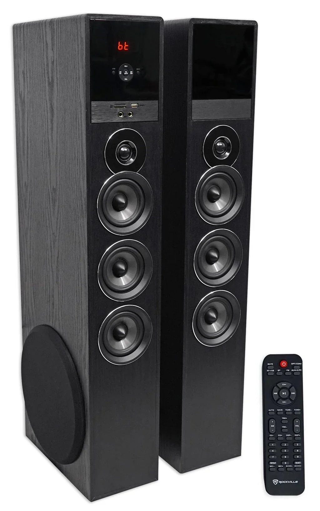 Television TV-Black For Theater System Tower Speaker Sony Smart Home w/Sub