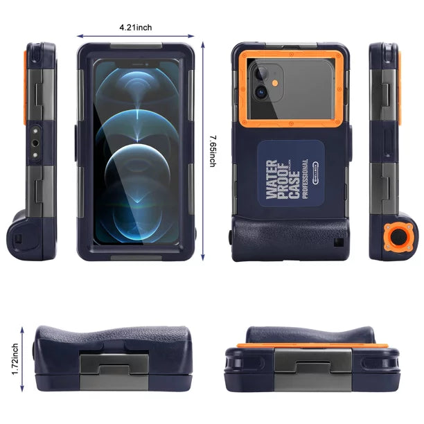 Eluga And Video Case Waterproof Swimming for LCD Phones Housing UrbanX Protective Panasonic Up Professional Underwater Lanyard Photo all Surfing Diving Snorkeling Inch to with Ray 6.9 [15m/50ft] 700