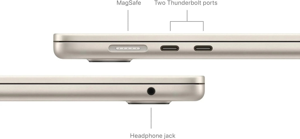 M3with Starlight - and 15" GPU, 8-core 8GB, SSD CPU 10-core Laptop_MacBookAir 2024 512GB