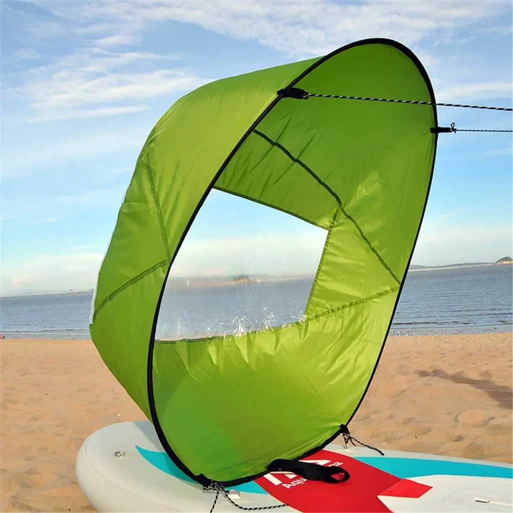 Downwind For Clearance! Life Paddle Foldable Canoe YOHOME Popup Wind Board Kayak