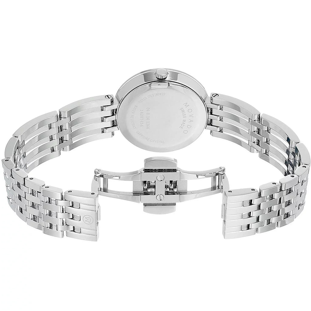 Steel Movado Stainless Ladies Watch 0607051