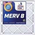 x A/C 3-PACK Filters Furnace MERV USA Pleated IN x | Filter 19.5x35.5x1a | Filter 8 Air King Size: Actual 19.5 MADE HVAC 35.5 | | .75"