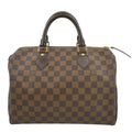 Ebene Pre-owned Brown VUITTON 25 Damier Speedy LOUIS Bag Satchel