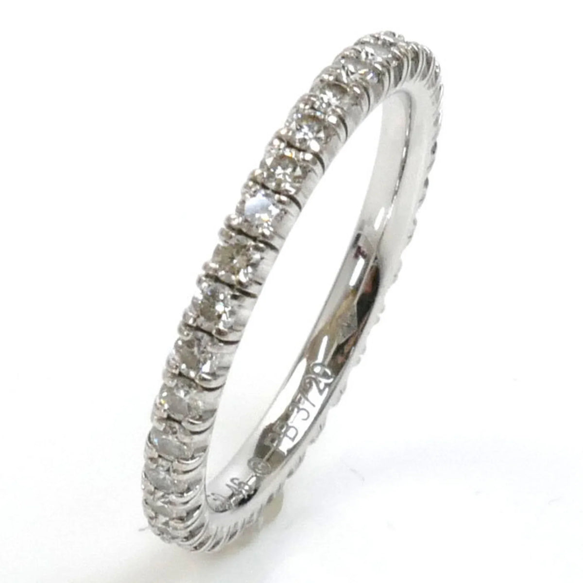 46 CARTIER Gold 1.6g Eternity Women's Etincelle Cartier 6 Ring Full de Pre-Owned (Good) Size White B4077946 K18WG