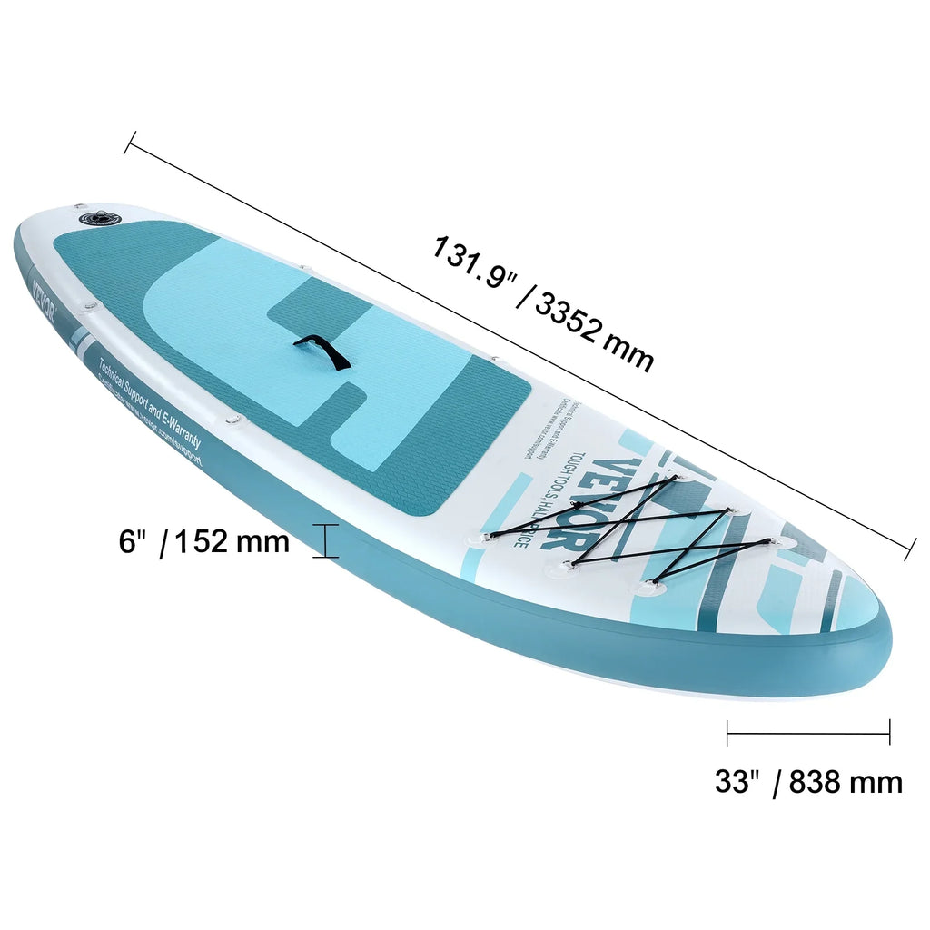 Up Inflatable Board Sup Paddle 11' SKYSHALO with Paddle Board Stand Surf Accessory