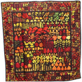 (Good) Leaf Stole Brown Pre-Owned Scarf Silk Autumn Pattern GUCCI Muffler Ladies | Gucci