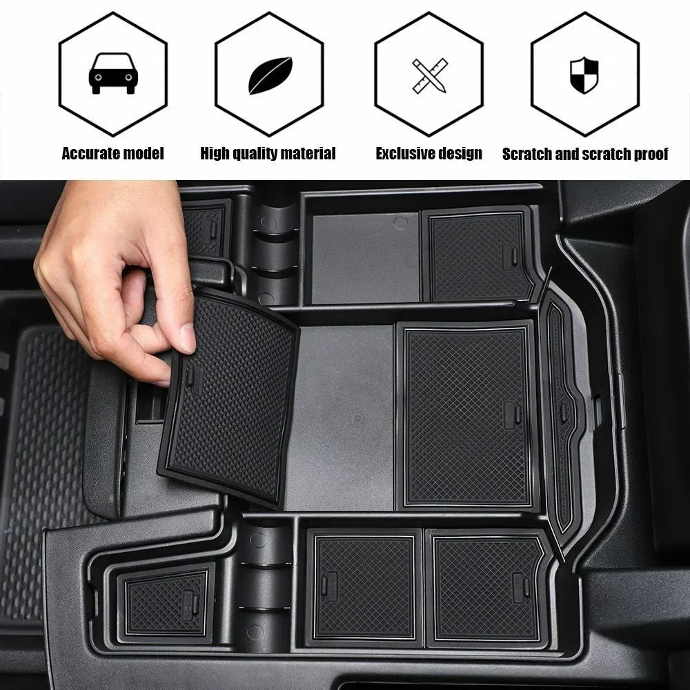 Armrest Organizer Central Tray Teledu Storage Box