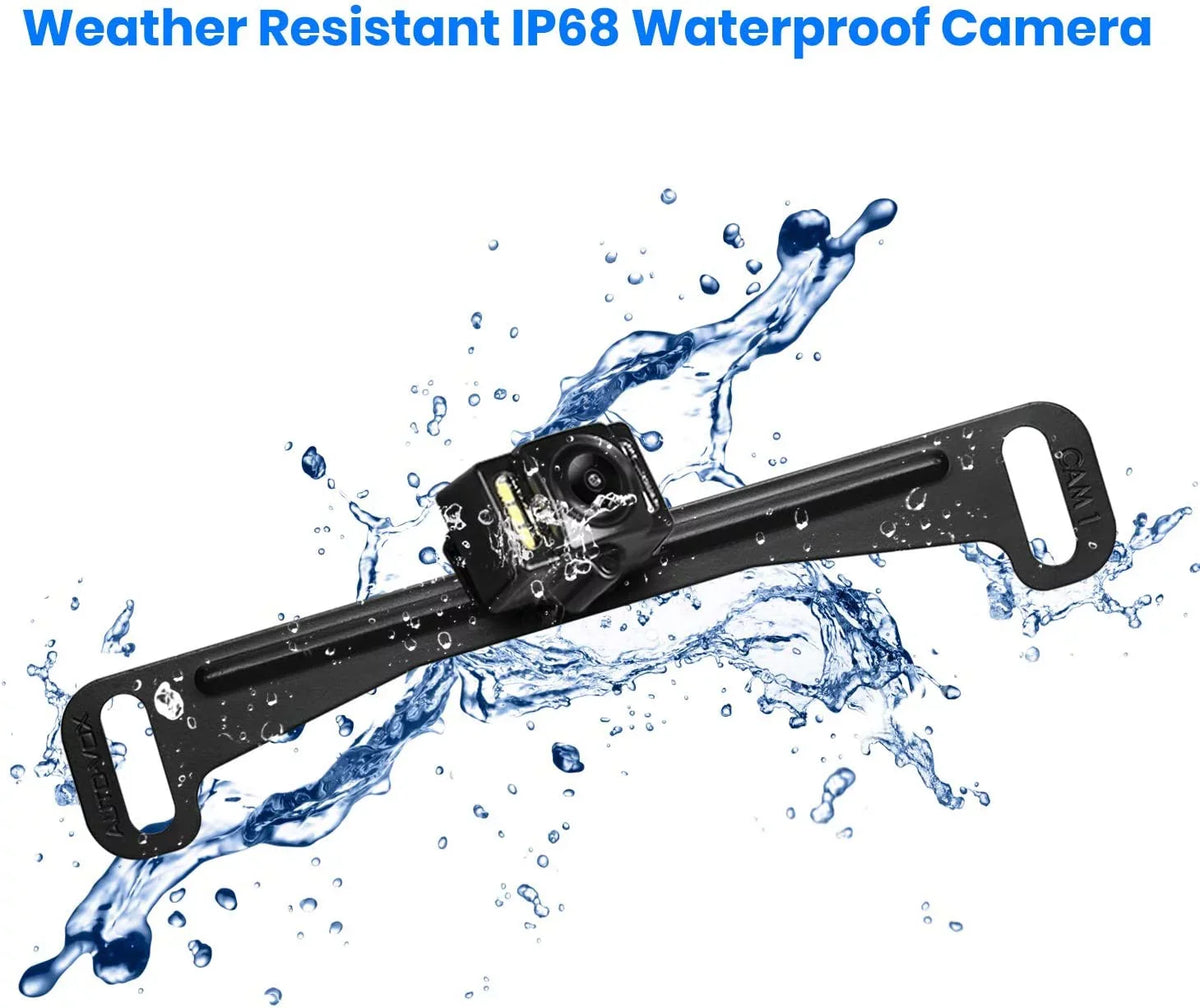 Interference, Upgrade Mirror Rear Camera Camera Car/Trucks, for Up AUTO-VOX OEM with View Backup Camera Night T1400 Monitor Vision Waterproof Look Back Wireless Super No