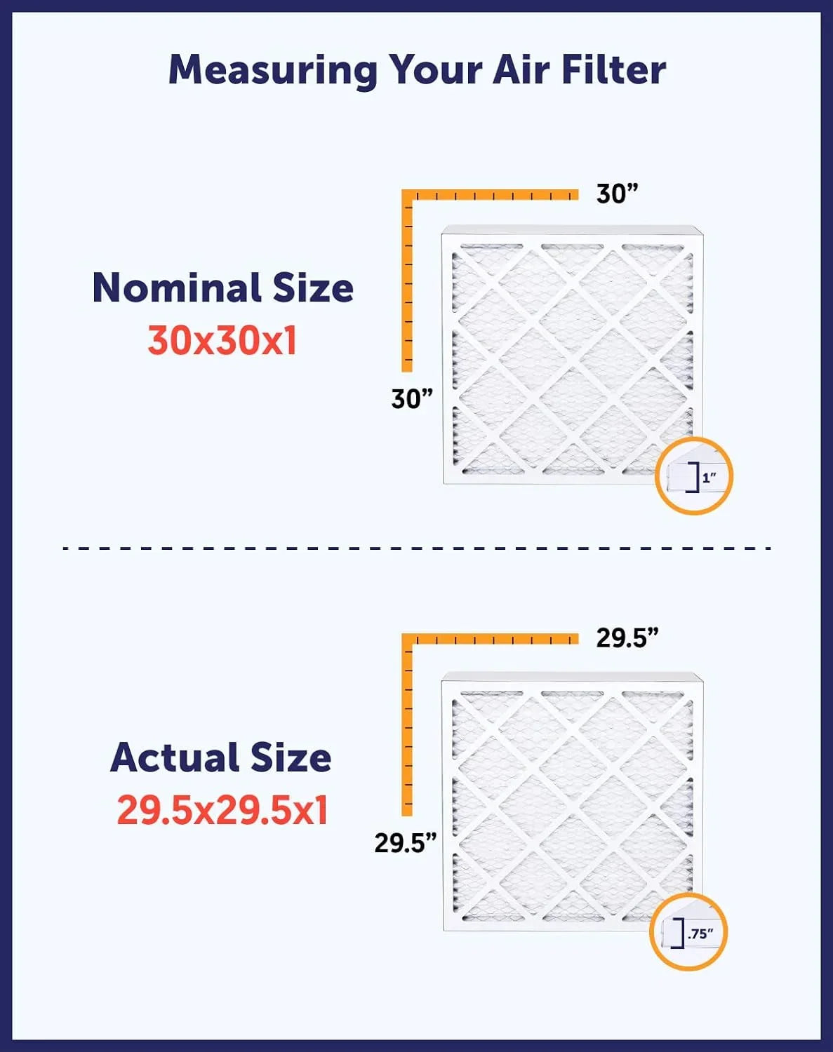 x A/C 3-PACK Filters Furnace MERV USA Pleated IN x | Filter 19.5x35.5x1a | Filter 8 Air King Size: Actual 19.5 MADE HVAC 35.5 | | .75"