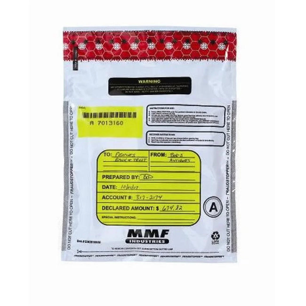 X Deposit Tamperevident MMF White - 12 Inches - 9 Bag 2362010N06