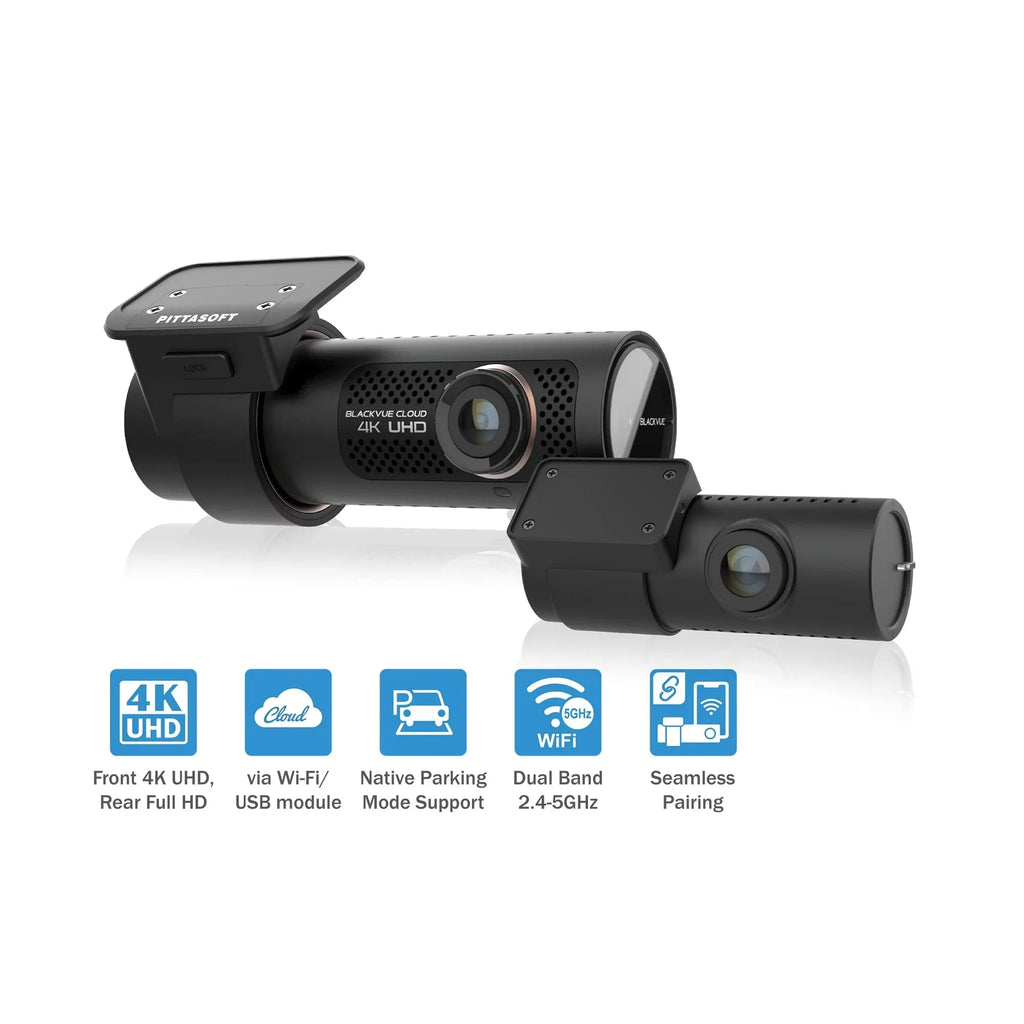 DR900X-2CH (Refurbished) lb with BlackVue 64GB Dashcam Cloud 1.5 Restored Plus Card microSD