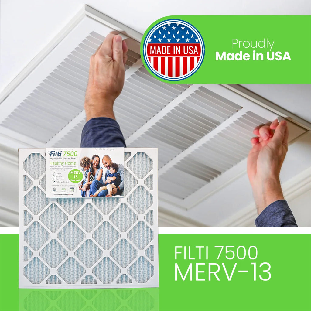 (4 7500 Furnace Filter 13 Pack) Air HVAC 16x20x1 Filti Pleated Home MERV