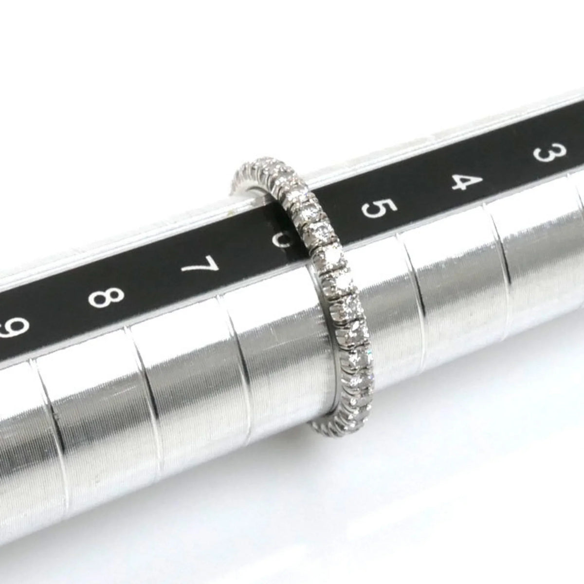 46 CARTIER Gold 1.6g Eternity Women's Etincelle Cartier 6 Ring Full de Pre-Owned (Good) Size White B4077946 K18WG