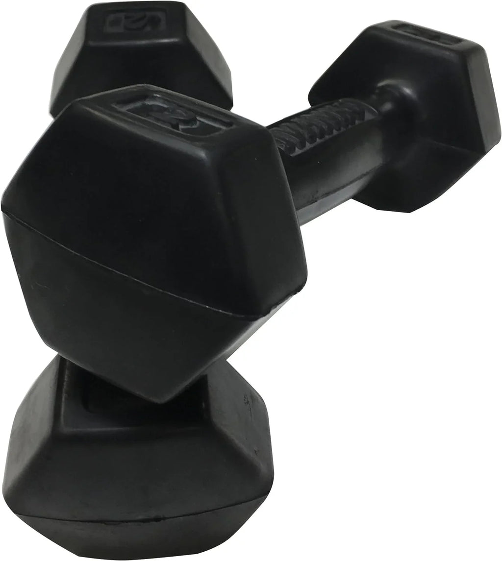 (PAIR) Rubber Lbs 2 Dumbbells,