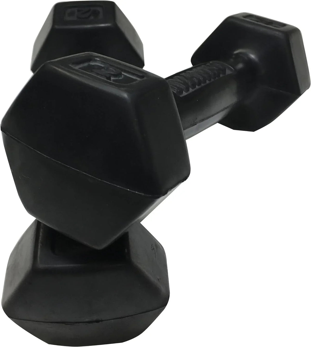 (PAIR) Rubber Lbs 2 Dumbbells,