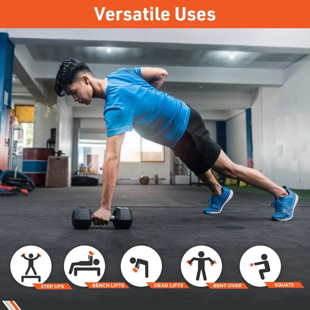 – for Exercises Dumbbell Home Gym Body Strength Hex Training Sport Encased – Dumbbells Equipment Rubber – Weight