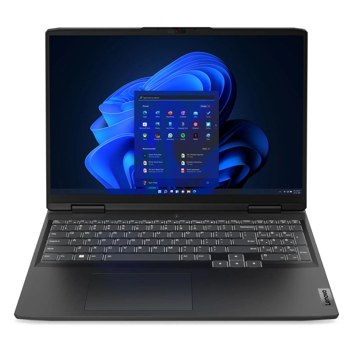 Gaming 165Hz, 3 Gaming Laptop, 512GB, IPS 7 8GB, 16" For IdeaPad Lenovo Ryzen 6800H,