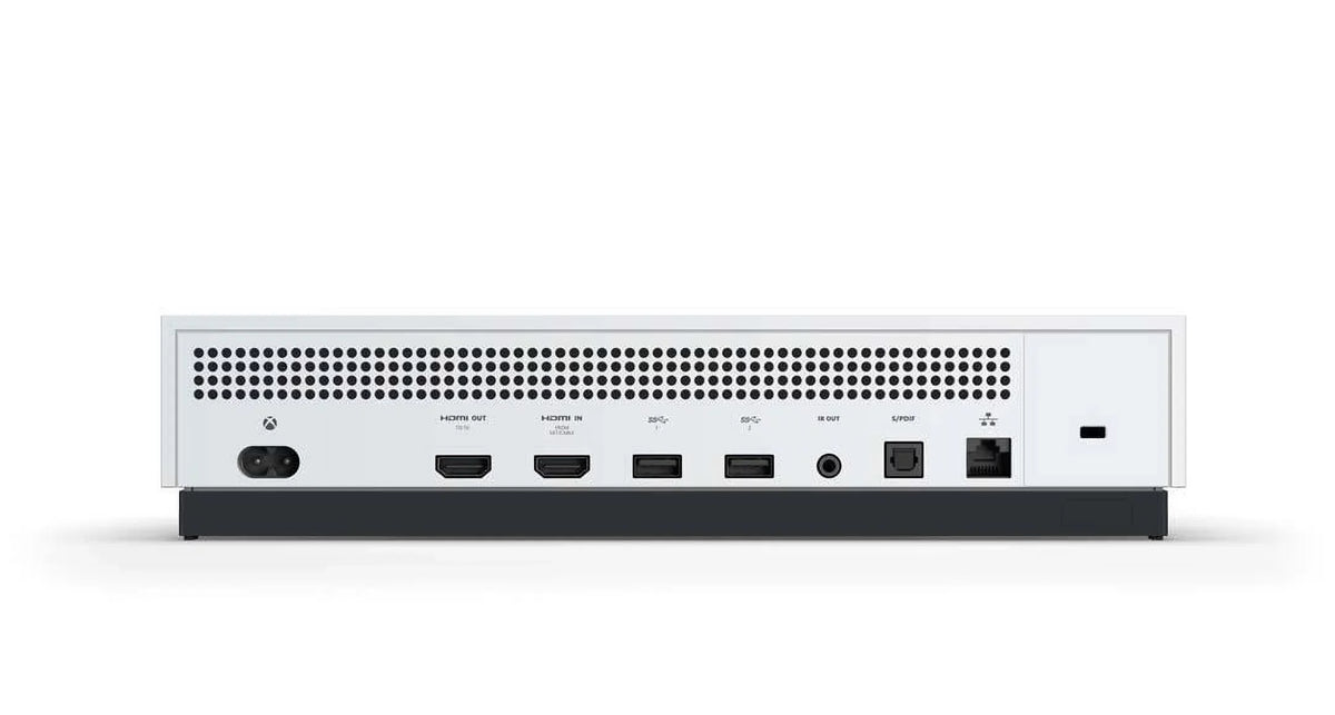 S 1TB Console HDMI with One Microsoft Xbox (Refurbished) White Cable Restored 234-00051 Gaming