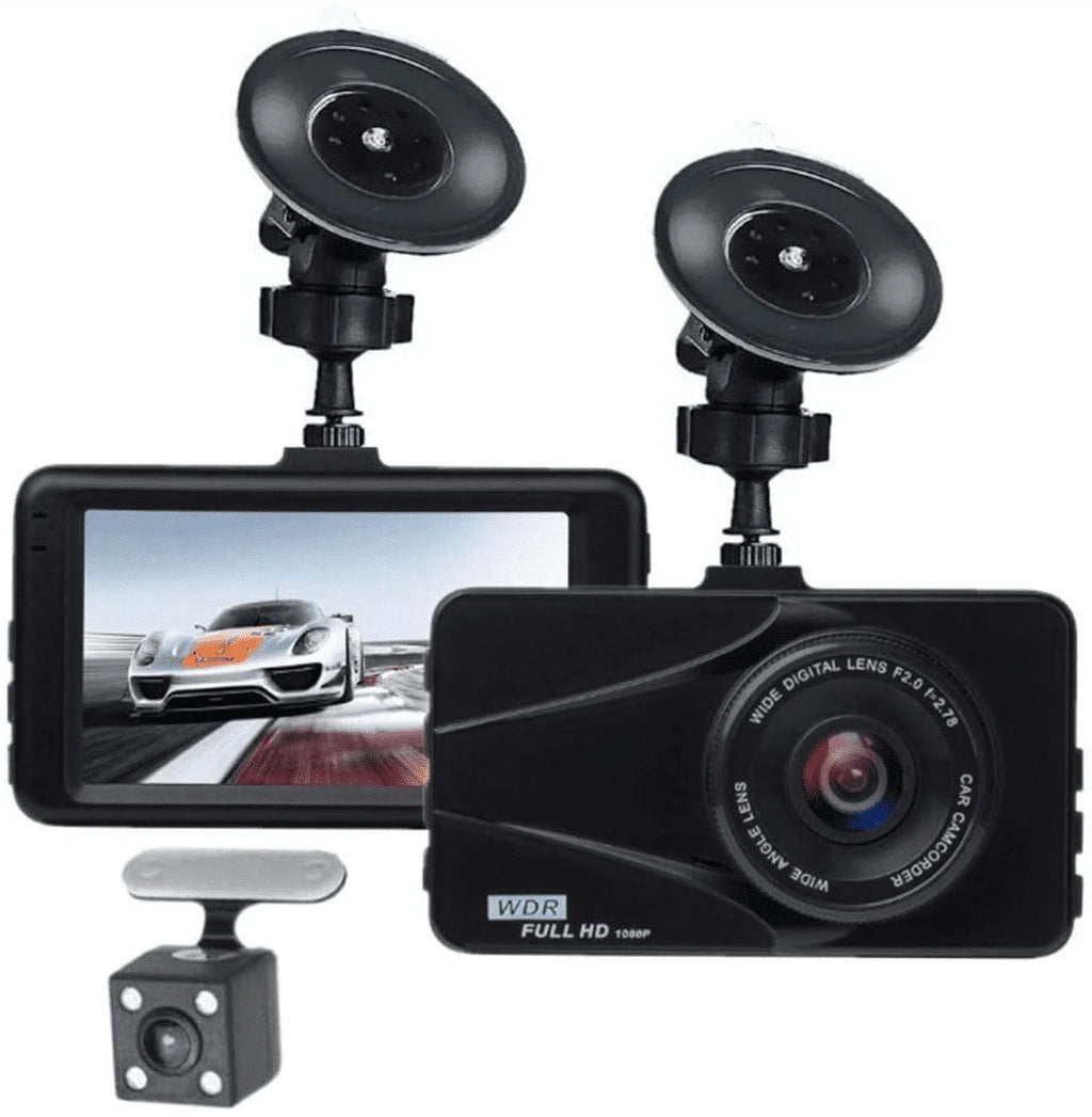 Angle, T670 Motion Dash Recording Kia DVR For Excellent Detection Plus LCD G-Sensor, Dual HD Full Video Recorder Wide Images WDR, Loop Cam 170° Screen Travel 3"