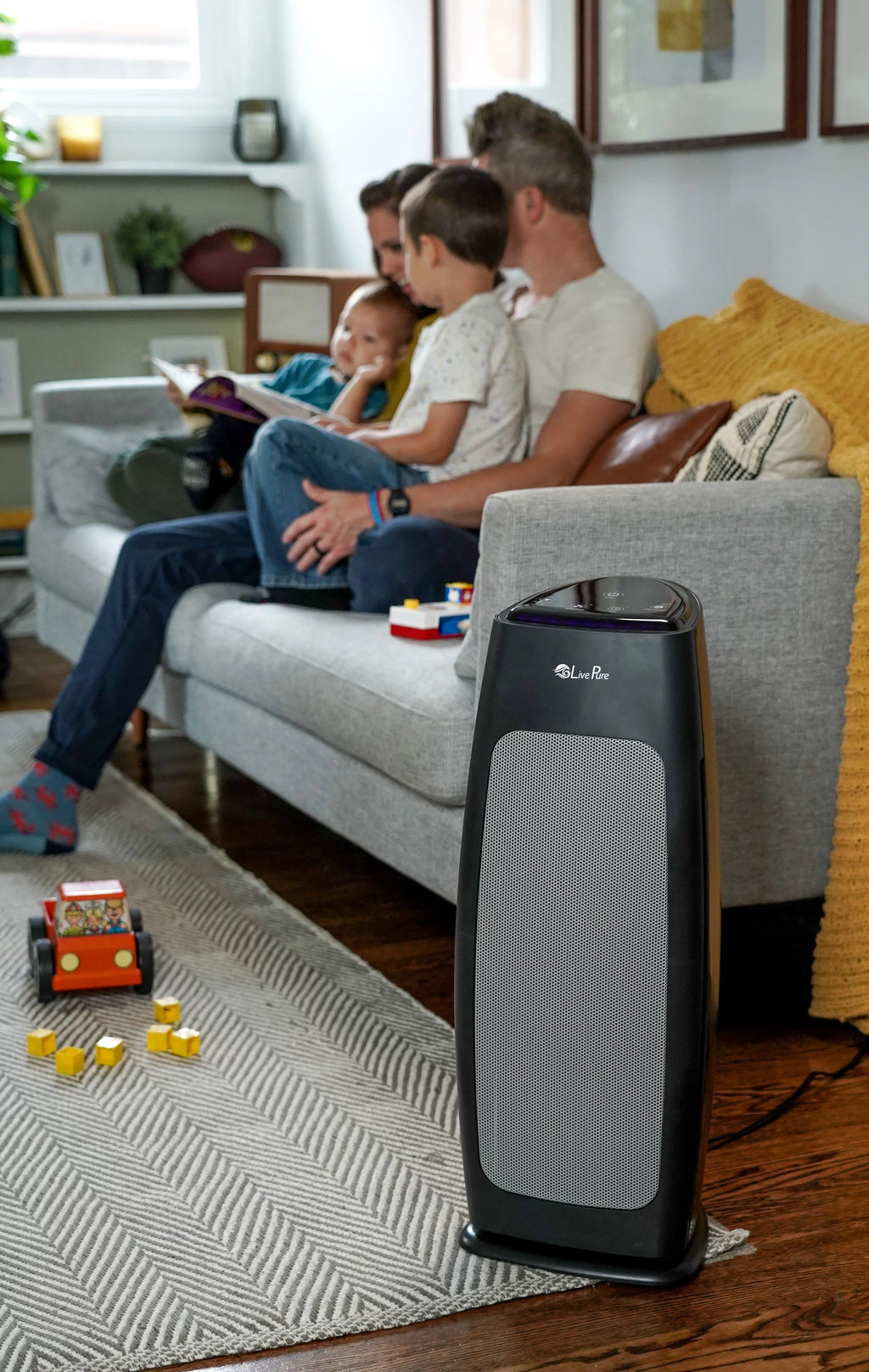 Digital LP270THP Permanent Purifier with Tall Sierra Series LivePure Filtration Air Tower