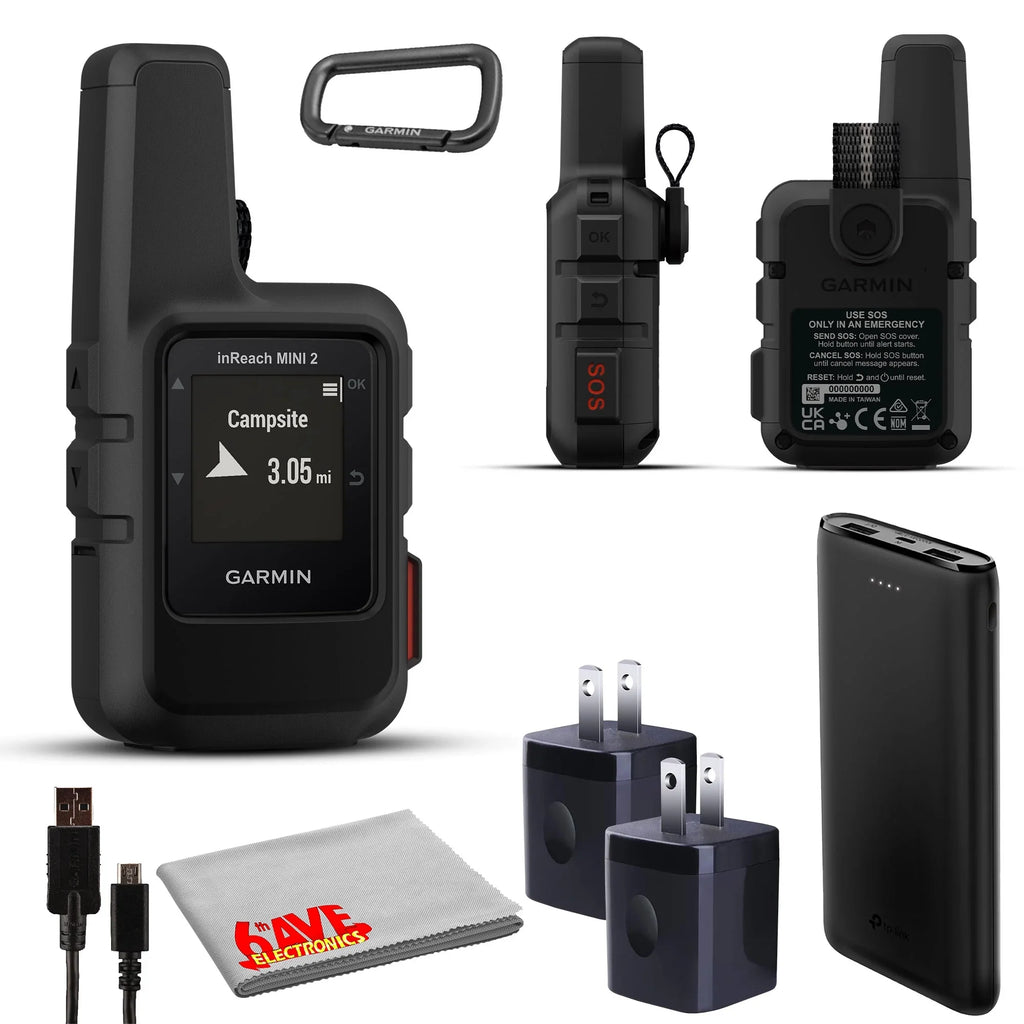 Garmin 2 Satellite Charging Bank Mini inReach (Black) Communicator with