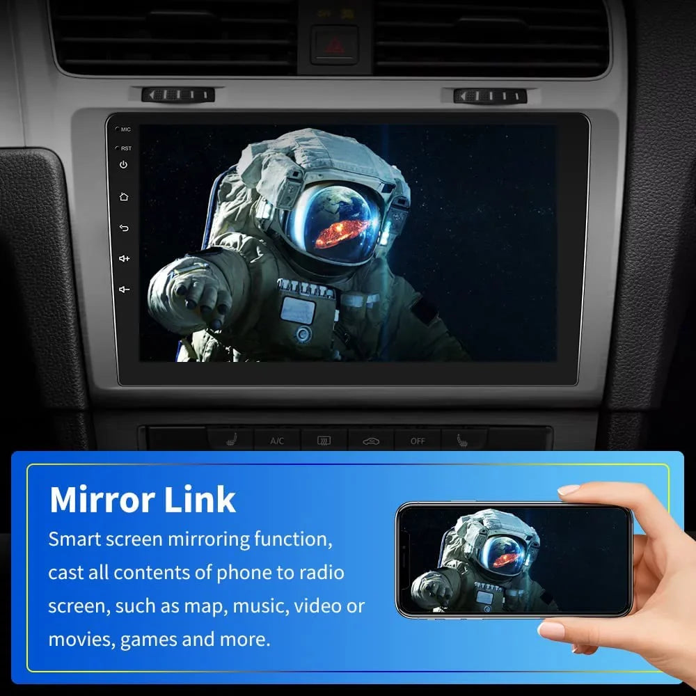 Camera(2+16GB) 10.1 Backup Mirror Link, Din 2022 Android GPS FM, Bluetooth Car Double With Inch Touch Screen Radio Navigate Stereo