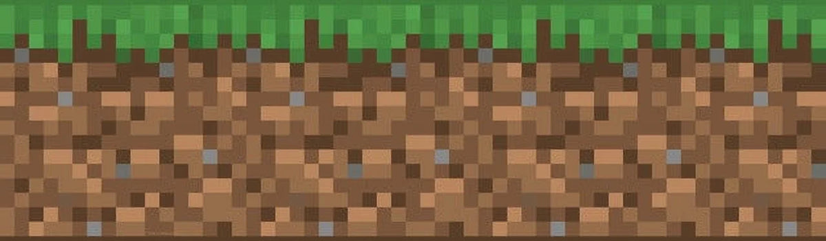 Wallpaper Iconic Minecraft Grass Stick Peel & Border