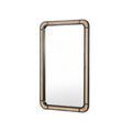 Stylish Rectangular Wall Mirror with Wooden Frame