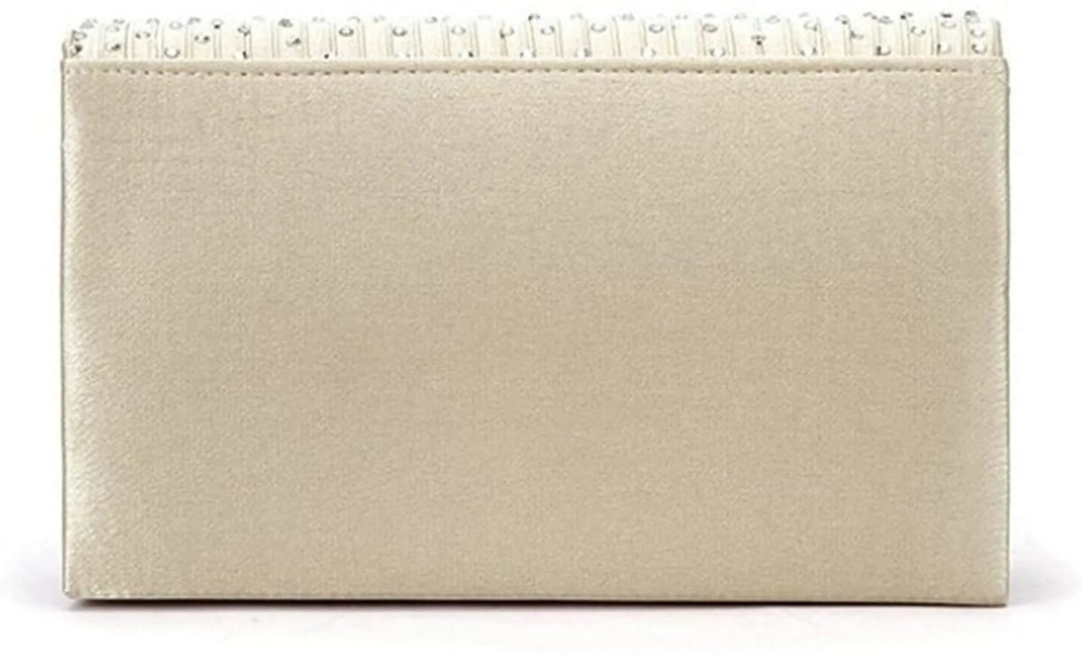 Handbag Purse Satin Rhinestone Frosted Wedding Women's Clutch U-Story Evening Bag