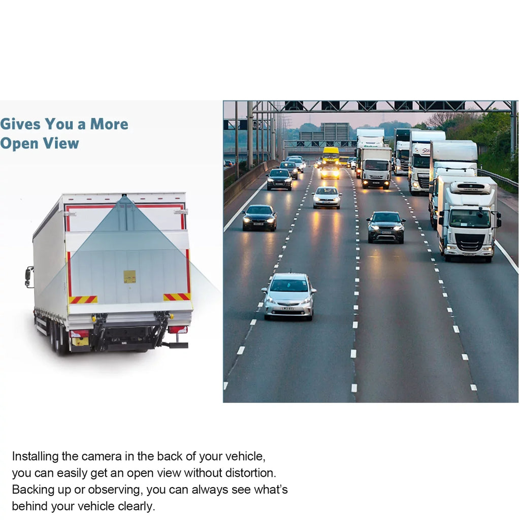 Campervans with Screen, Systems IR Wireless Camera Camera Night Vision Wireless Camera Digital 2 Reverse Cameras, RV 7" HD Monitor Rear Support Support View Split Truck Trailer Backup
