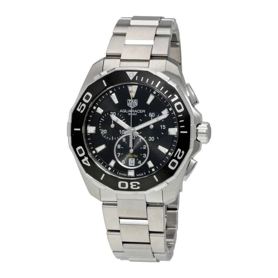 Tag CAY111A.BA0927 Dial Men's Aquaracer Black Chronograph Watch Heuer