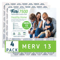 (4 7500 Furnace Filter 13 Pack) Air HVAC 16x20x1 Filti Pleated Home MERV