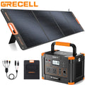 Panel 200W RV Camping 1000W + Solar Foldable for Station Set Power GRECELL Kits